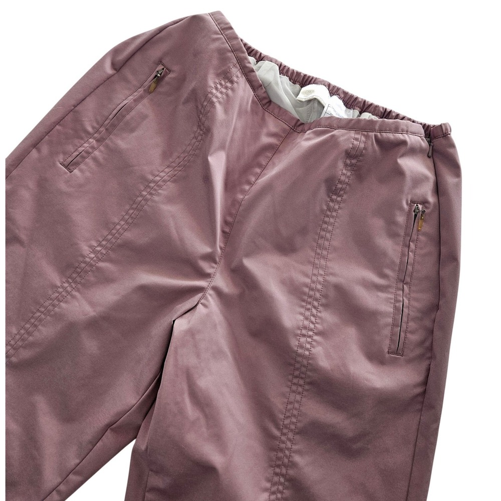 Y2K Nike Golf Clima-Fit Track Pants Women Medium Dusty Rose Pink Lined